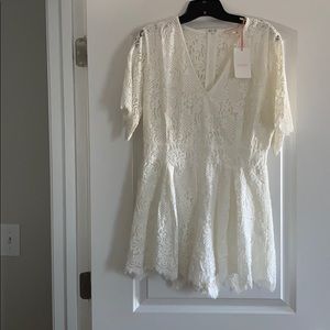 ONE PIECE WHITE LACE SHORTS